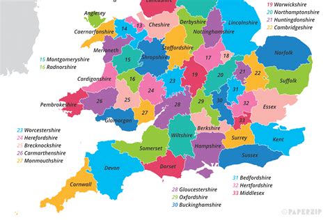 Training and Certification Options for MAP Counties in the UK Map